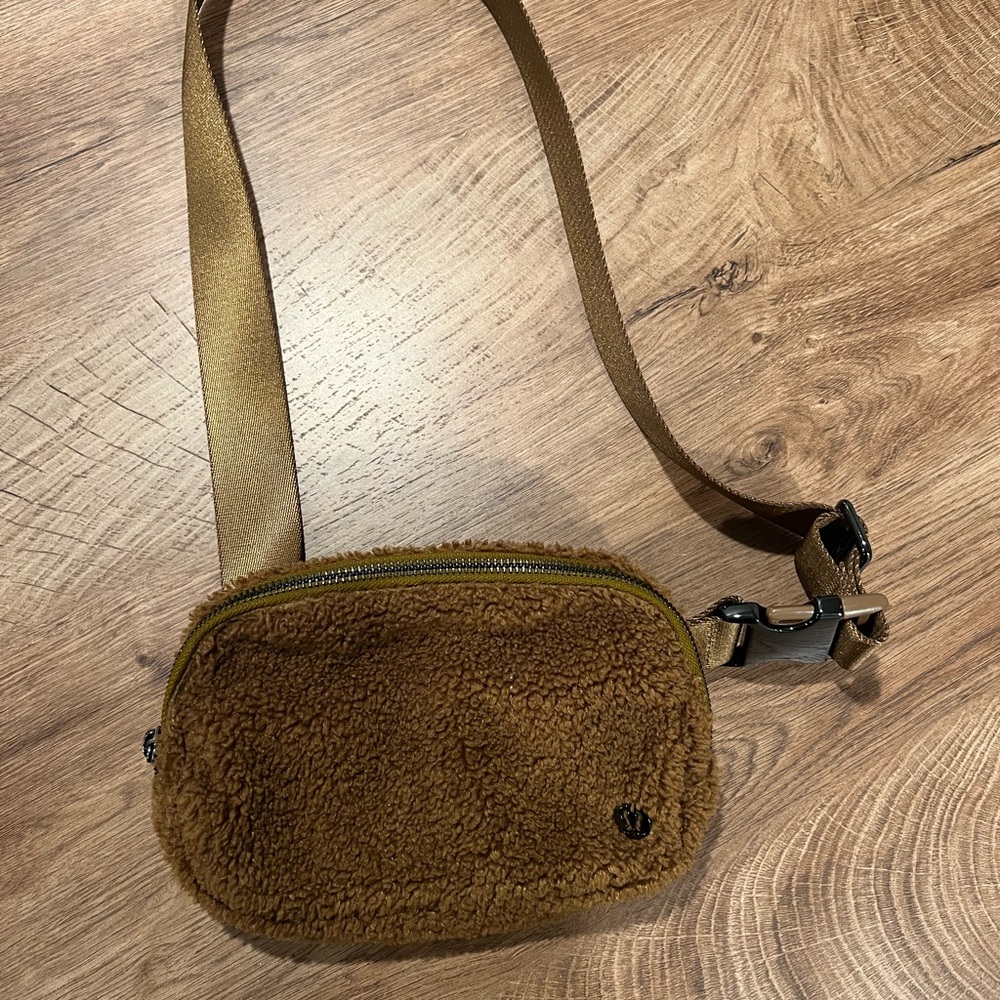 Lululemon Brown Sherpa Crossbody Bag